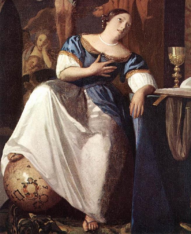 VERMEER VAN DELFT, Jan The Allegory of Faith (detail) er